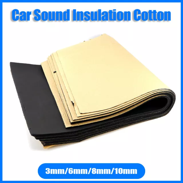 Firewall Sound Deadener Car Engine Hood Heat Shield Insulation Deadener Mat #
