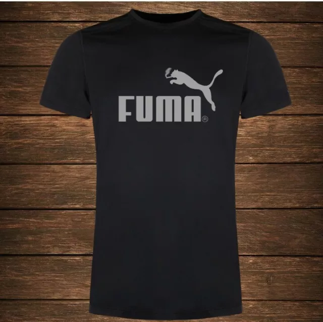 tshirt maniche corte uomo nera Fuma