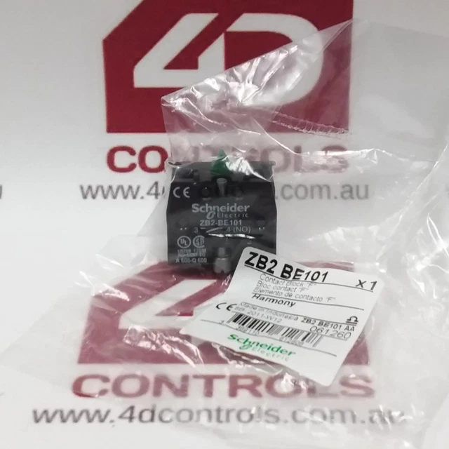 ZB2-BE101 | SCHNEIDER | Contact Block, 10A, 1 N.O., SPST, Sealed $15.99 ...