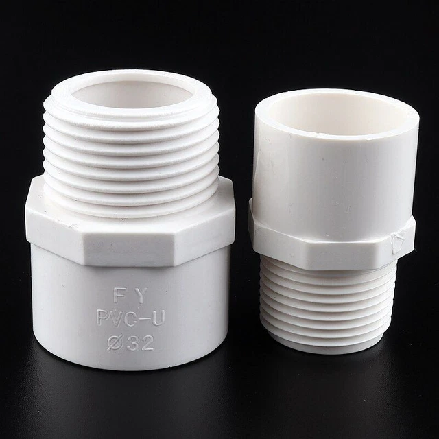 1/2"To 2" Male Thread PVC Pipe Quick Equal Straight Connectors Garden Irrigatio 6