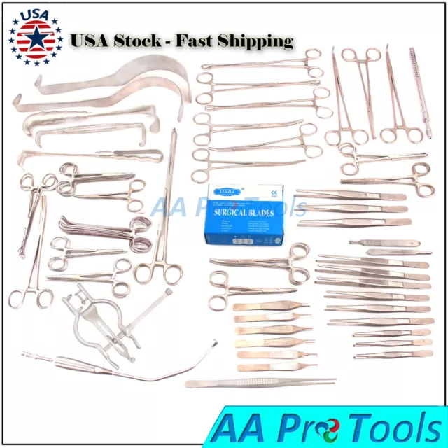 108 Pcs PEDIATRIC LAPAROTOMY INSTRUMENTS SET Surgical Medical DS-677