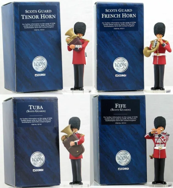 Corgi Icon Scots Guards Figure - Tuba, Tenor Horn, French Horn, Fife