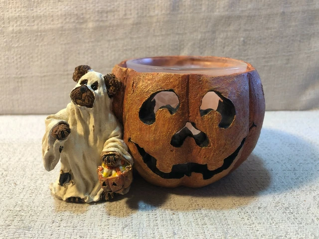 Boyds Bear Ghoulia Boobear Sppoky Treats Halloween Votive Candle Holder 27730