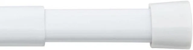 Spring Window Fashions Oval Spring Tension Curtain Rod 48 to 84-Inch Adjustable