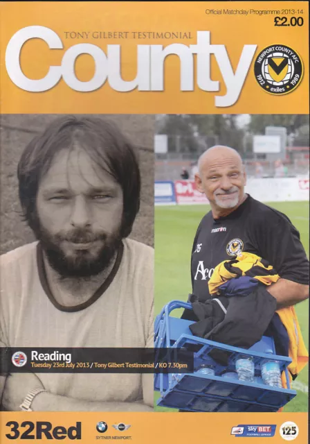 2013/14 Newport County V Reading 23-07-2013 Tony Gilbert Testimonial