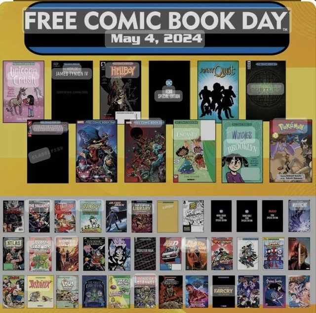 FREE COMIC BOOK Day 2024 Complete Set DC Ultimate SpiderMan Conan TMNT