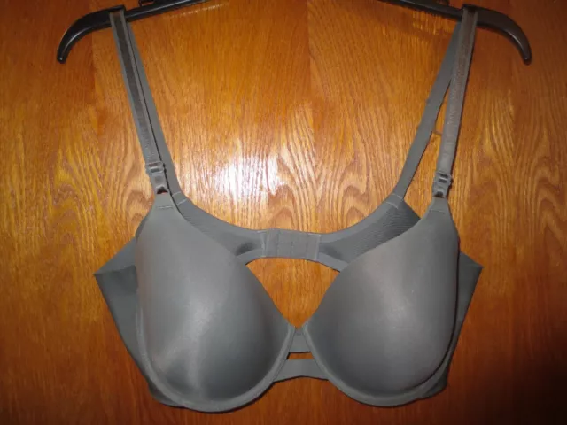 NWOT Warners Sz 36C No Side Effects Smoothing UNDERWIRE BRA #01356 GRAY