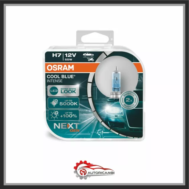 Osram Coppia Lampade Lampadine H7 Cool Blue Intense Next Generation 5000K