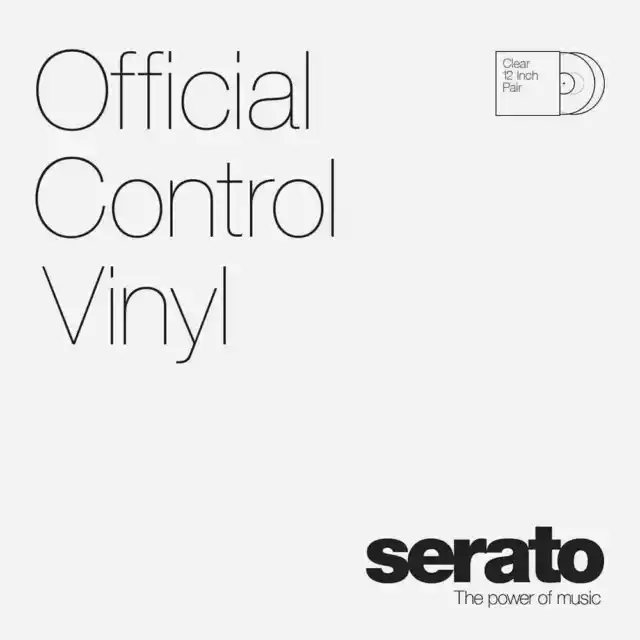 Serato Control Vinyl 2x12" Clear Glass - 2x Controlvinyl Scratch Live Serato DJ 2