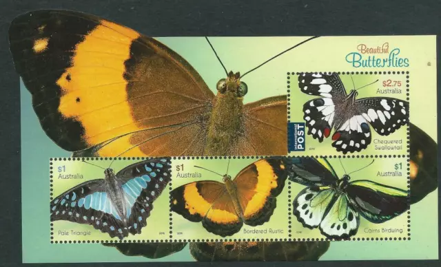 AUSTRALIA - 2016 'BEAUTIFUL BUTTERFLIES' Miniature Sheet MNH SG4574 [D6942]