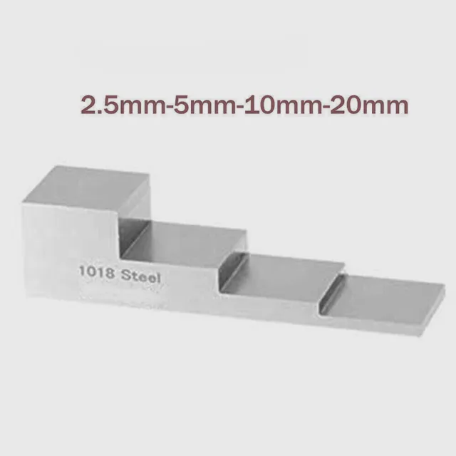 1018 Steel 4 Step 2.5 5 10 2 20mm Ultrasonic Thickness Meter Calibration Block