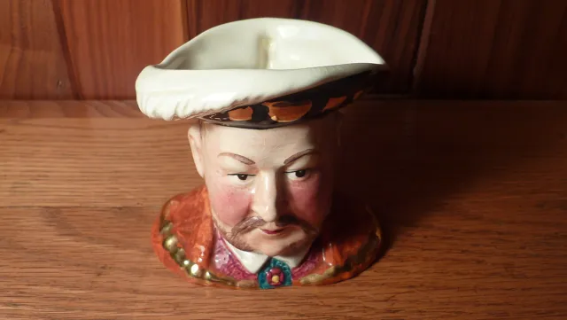 Vintage English Staffordshire Sylvac Ceramics Toby Mug - King Henry Viii