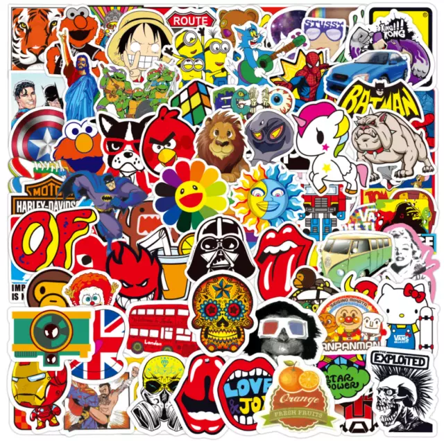 100 200 300 400 500 Big Size Random Stickers Bundle SANTA CRUZ Logo Skateboard 2