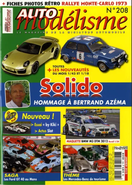 AUTO MODELISME n°208 01/2015 BMW M3 DTM FORD GT 40