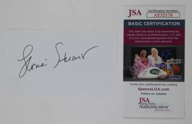 Gloria Stuart Signed Autographed 3x5 Index Actress Titanic Card JSA COA