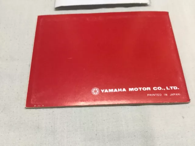 YAMAHA 100 YL-2 Riders Manual Street Vintage AHrma LIT-11621-66-00 2