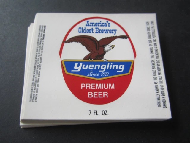 Wholesale Lot of 100 Old Vintage - YUENGLING - BEER LABELS - POTTSVILLE PA. Wholesale Lot of 100 Old Vintage - YUENGLING - BEER LABELS - POTTSVILLE PA.
