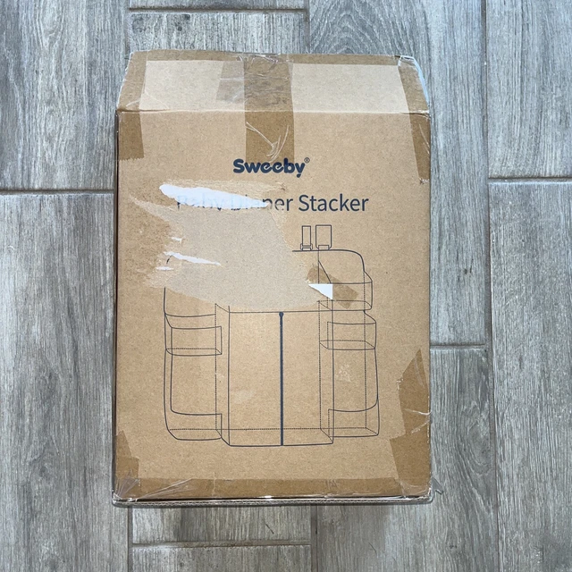 Open Box Diaper Organizer for Changing Table and Crib Diaper Stacker Nursery