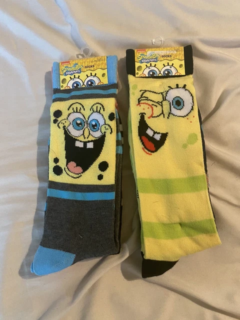 2 2 pack of SpongeBob SquarePants socks…4 total pair