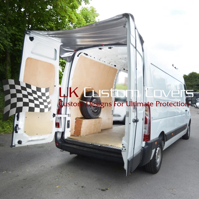 VAUXHALL MOVANO REAR Barn Door Awning Cover Tailored (2010-2021) Grey ...