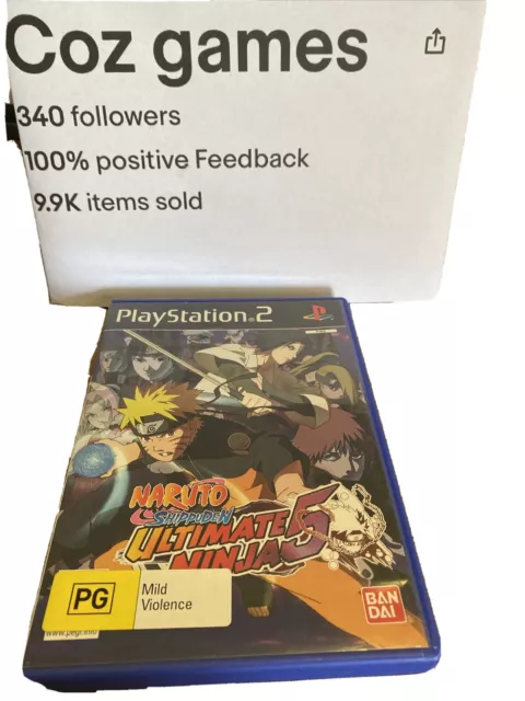 NARUTO SHIPPUDEN ULTIMATE Ninja 5 For The Ps2 Complete Black Label Pal  Release $110.00 - PicClick AU