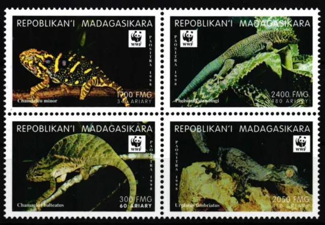 Madagascar 2313-2316 mint block of four / WWF #HQ573