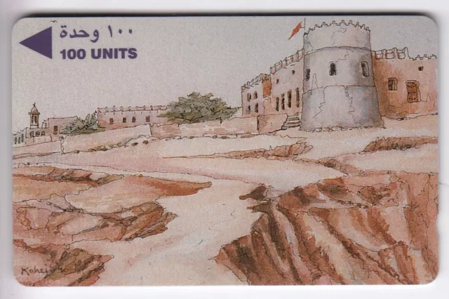 Asie  Telecarte / Phonecard .. Bahrain 100U Gpt 3Bahc Fort Castle Desert