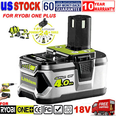 For RYOBI P108 18V One+ Plus High Capacity Battery 18 Volt Lithium-Ion New 4.0Ah