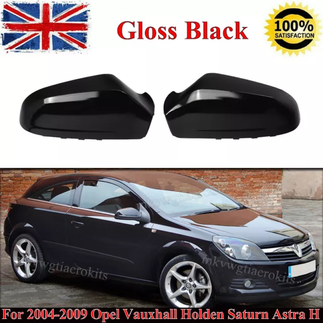 2X Door Wing Mirror Cover Right + Left For Vauxhall Opel Astra H Mk5 (2004-2009)