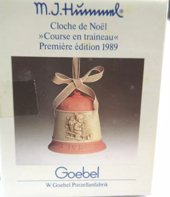 Hummel Goebel Ornament Ride into Christmas Bell 1st Edition #775 1989 EUC