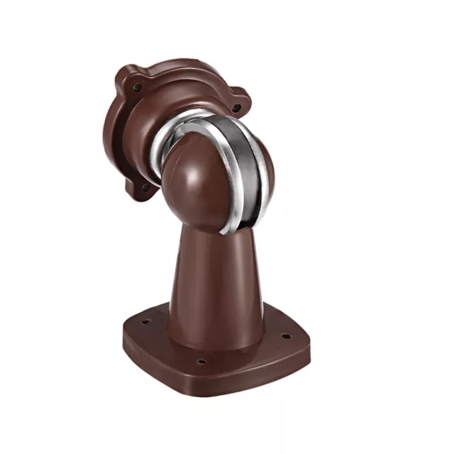 Plastic Door Magnetic Catch Holder Stopper Doorstop Screw Mount Brown