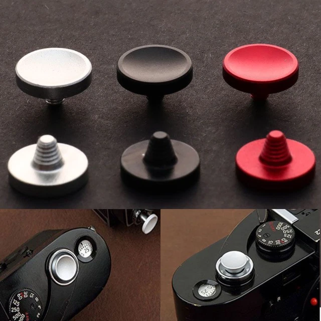 3 pz trigger durevoli metallo pulsante di sgancio otturatore morbido accesso micro fotocamera F2