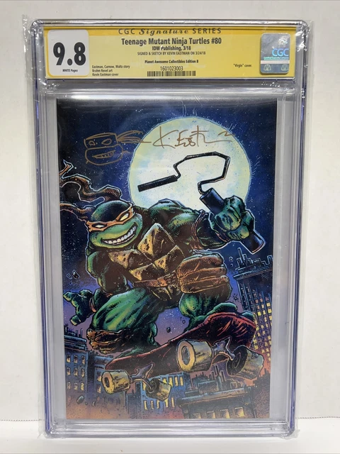 Teenage Mutant Ninja Turtles #80 CGC 9.8 Signed/Sketched By Kevin Eastman Virgin
