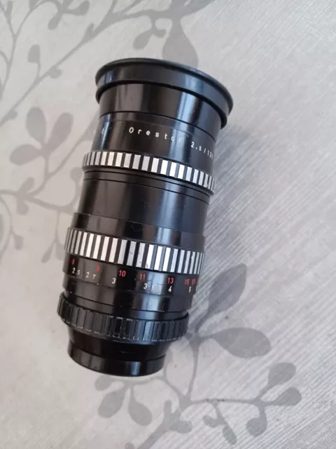 Meyer Optik Orestor 135mm f2.8 Telephoto Lens M42 Mount 15 Blade Iris, Zebra