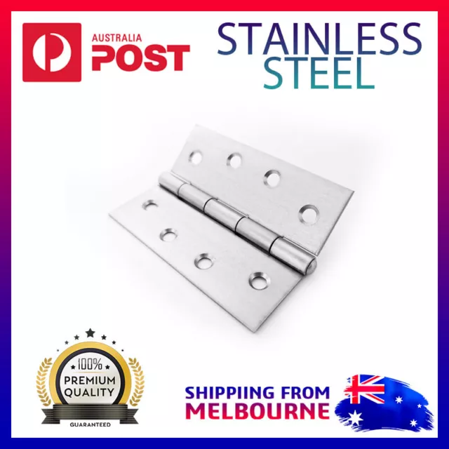 Stainless Steel Door Butt Hinge 100x75x1.6mm Furniture Hardware Internal Hinges