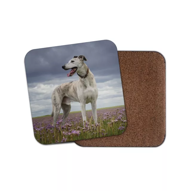 Beautiful Greyhound Coaster - Hound Dog Puppy Whippet Pets Animals Gift #16042