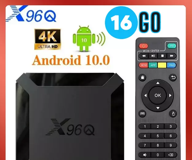 🇨🇵 Boitier IPTV X96Q - 16Go MINI ANDROID 10 SMART BOX 4K Ultra HD WiFi  🇫🇷