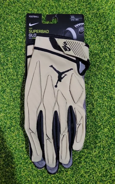 NIKE JORDAN SUPERBAD FOOTBALL GLOVES W/MAGNIGRIP TECH Size 3XL DA2826-722