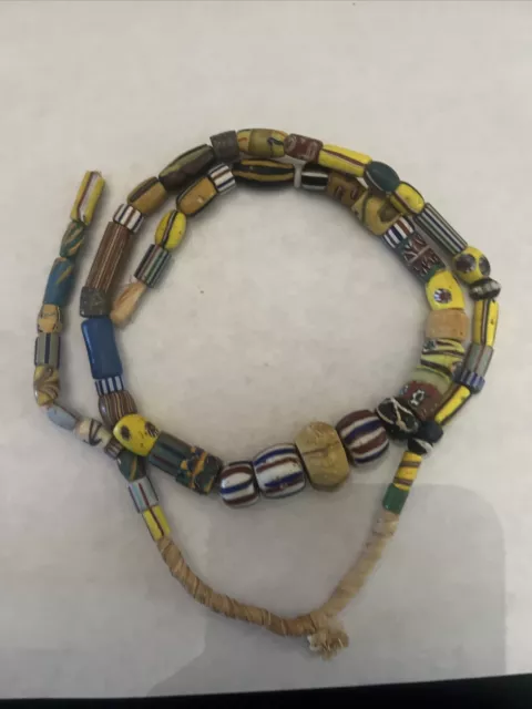 Premium Antique Venetian Mixed Trade Beads  West Africa African Multicolor