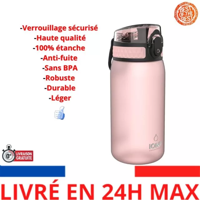 ION8 GOURDE ENFANT Étanche, sans BPA, 350ml Bouteilles d'eau Fitness,  athlétism EUR 19,90 - PicClick FR