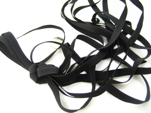 5ms of 10mm black sewing accessories flat thin elastic high wasit skirt elastic