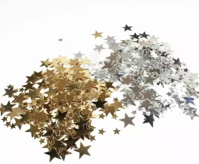 Craft Star Table Confetti Metallic Sequins Crafts Silver Gold 30g Cardmaking