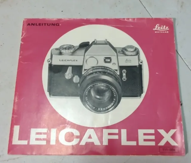 Original Leica Instruction Manual F/Leicaflex Standard #G316