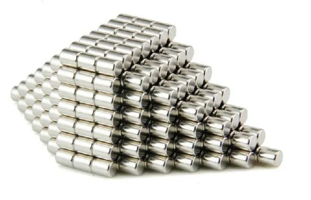 100pc N50 Super Strong Round Disc Cylinder Magnets 4 x 6 mm Rare Earth Neodymium