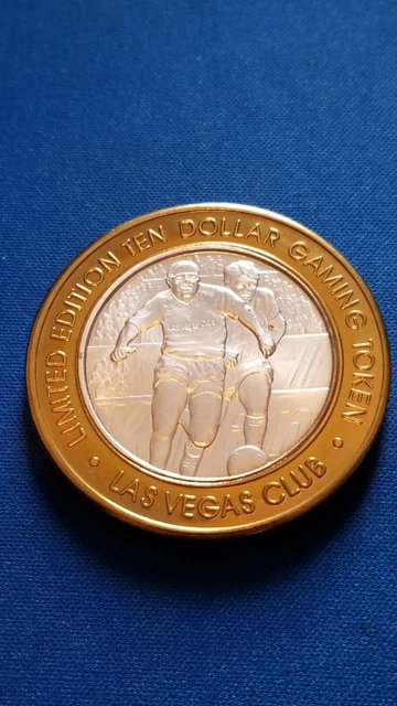 Las Vegas Club, Las Vegas Nevada - Soccer Player .999 Fine Silver 