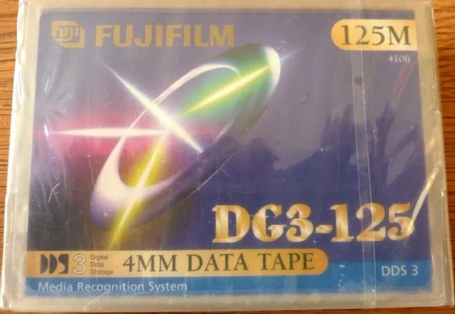 Fujifilm 4mm Data Tape DG3-125 125M 12GB / 24GB NEW Sealed