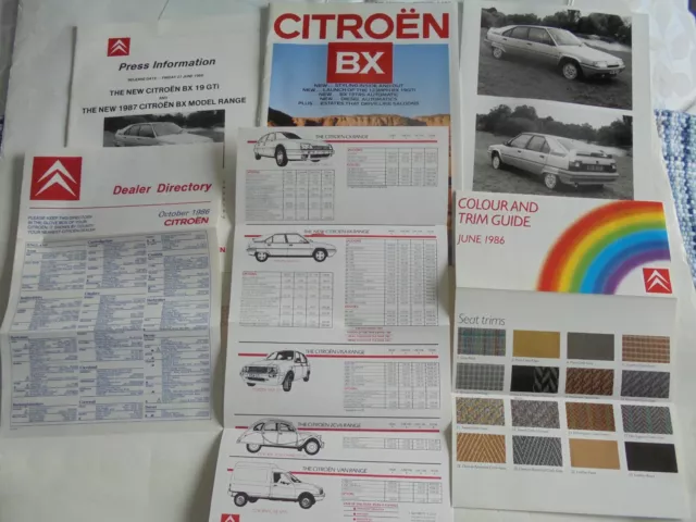 Citroen BX 19GTi 19TRS Original Großpressepaket + Foto x2 1986 Top 2