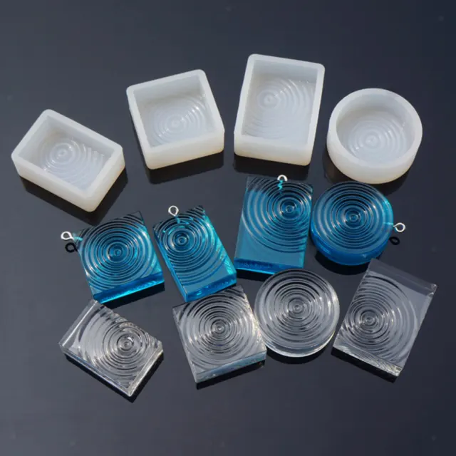 Water  Silicone Pendant Mold DIY Resin Jewelry Making Mould