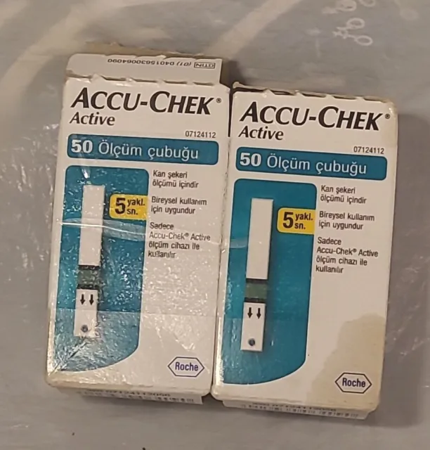 Batería - Chek tiras reactivas de glucosa en sangre - 100 -2 cajas de 50 - Exp07/2023