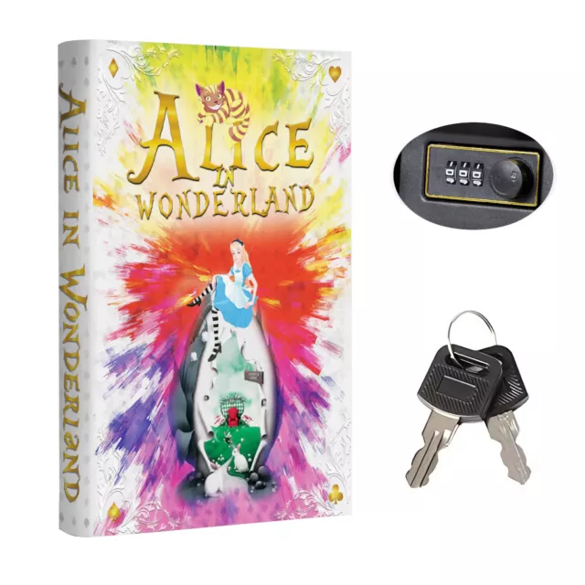 Portable Diversion Book Safe with Secret Compartment (Alice in Wonderland)